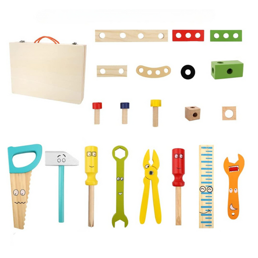 Craftopia Set of toy tools on a white background