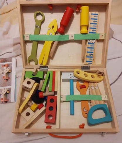 Craftopia Montessori Wooden Toolbox