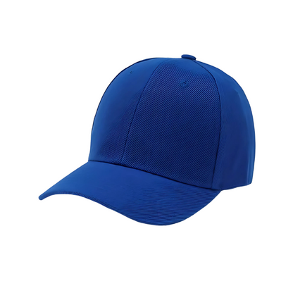 Blue baseball cap on a white background