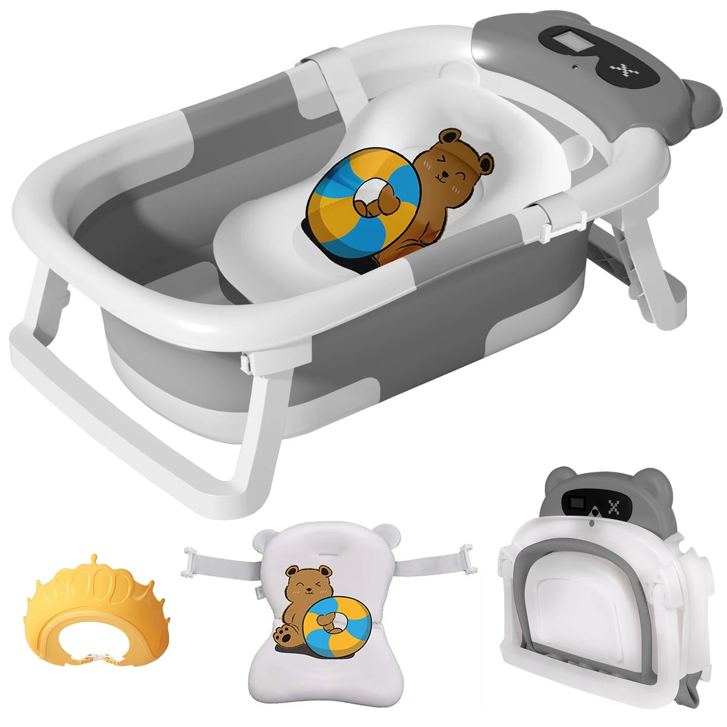 TubbieBear Foldable Baby Bathtub