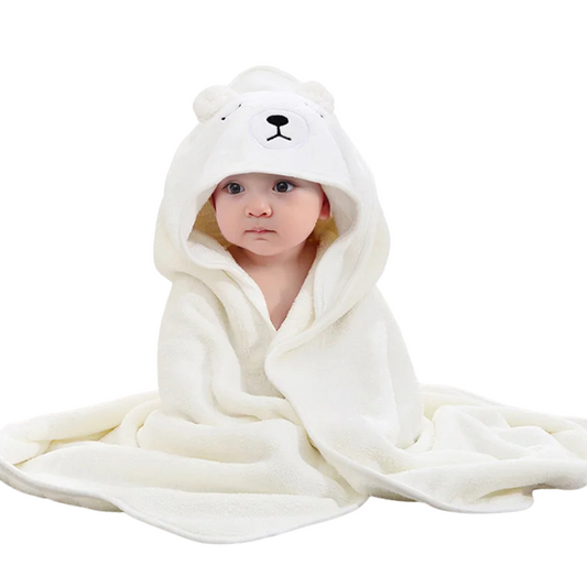 white baby wrap, wrapped on a baby on a white background